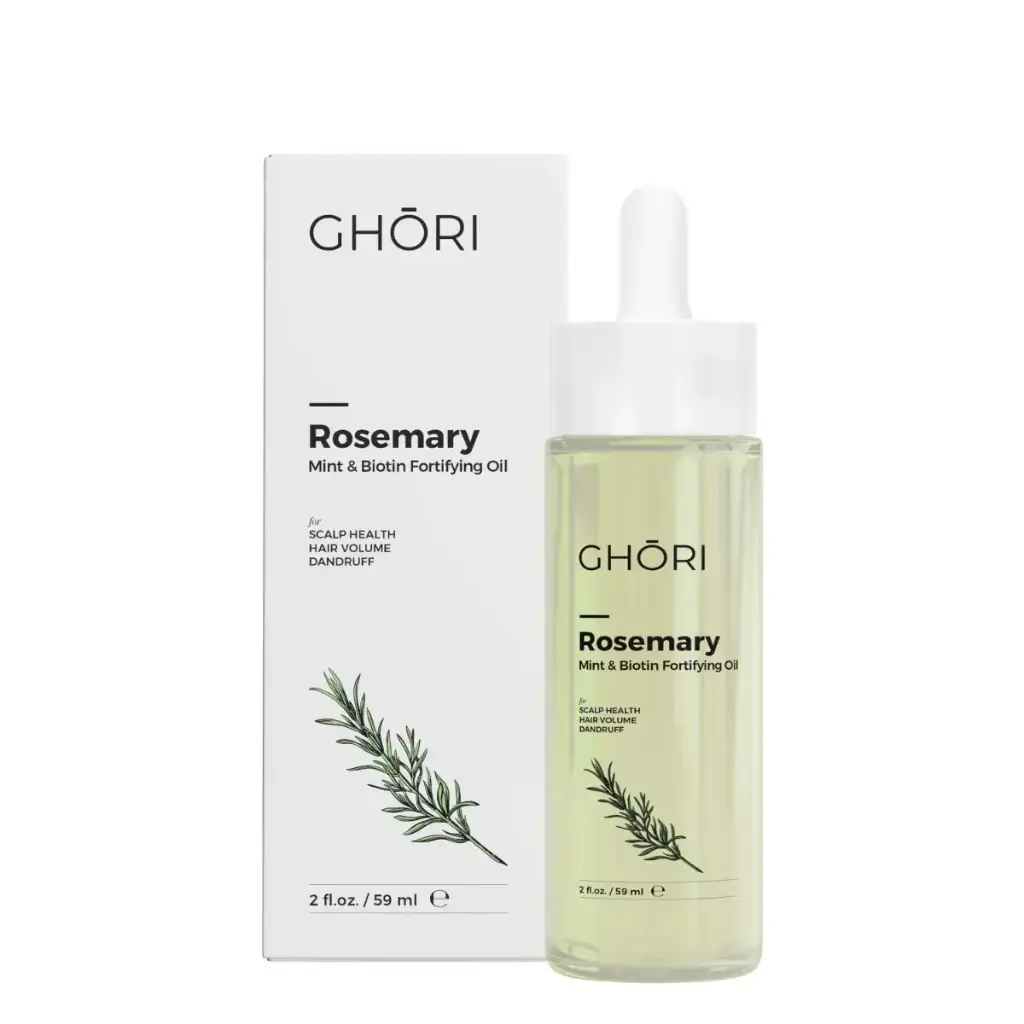 Ghori® Rosemary Mint & Biotin Oil | Anti‑Hairfall, Natural Hair Growth,  Volume & Scalp Health
